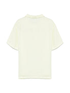 Polo leggera per bambino Il Gufo giallo lime in lino P25PC060L6006 515 IL GUFO 