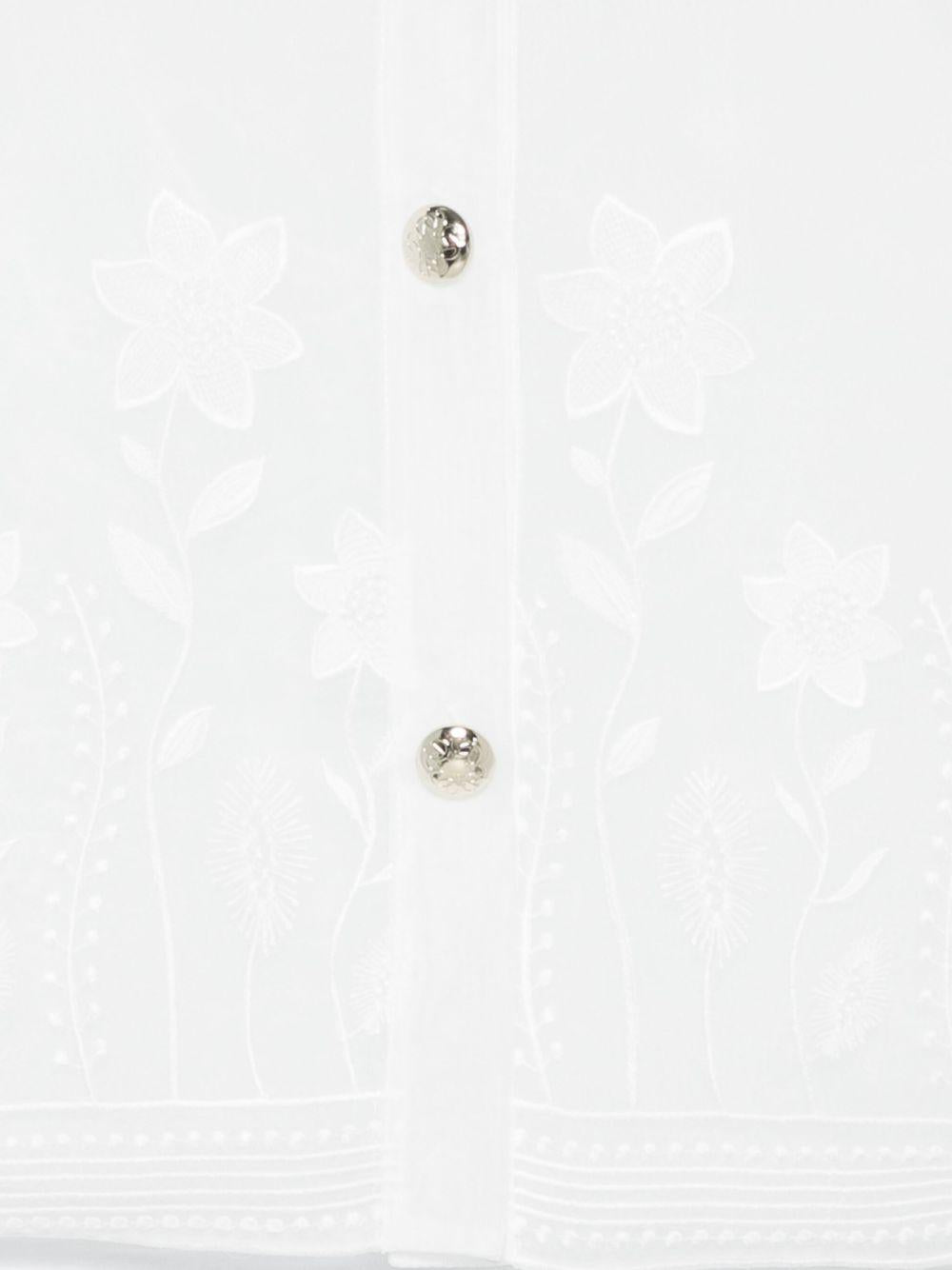 Giacca per bambina ELIE SAAB JUNIOR bianco con design ricamato EFGC009TS1025 CRM ElIE SAAB 