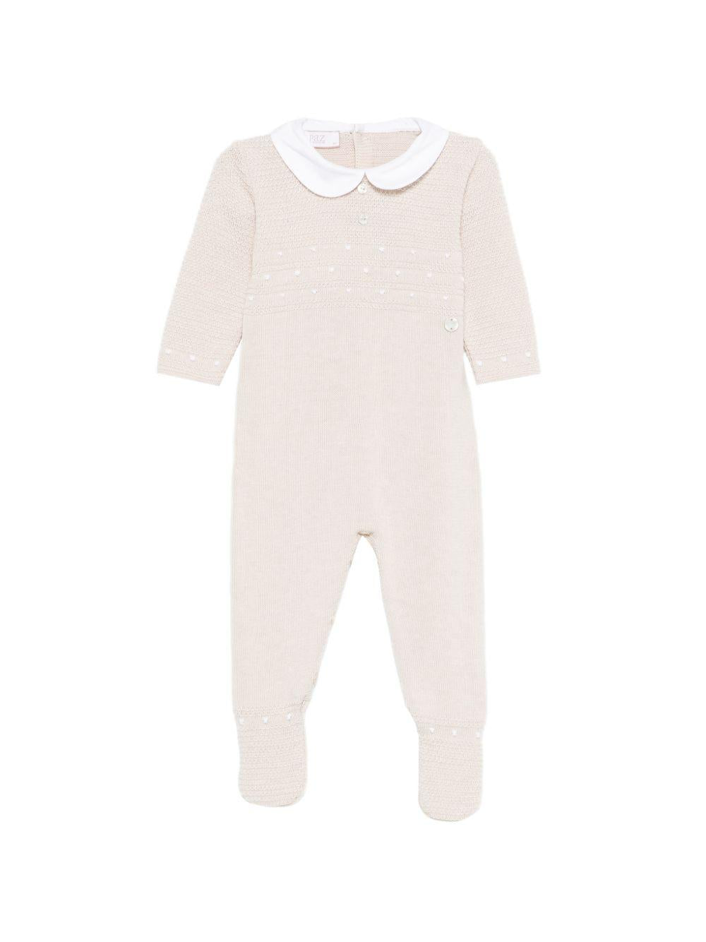 Tutina per neonati Paz Rodriguez beige con motivo a pois 005-123503 7901 PaZ RODRIGUEZ KIDS 