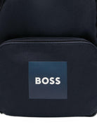 Zaino per bambino BOSS Kids blu con tasca con zip sul davanti J53139 849 BOSS KIDS 