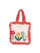 Borsa per bambina Stella McCartney Kids biancs con applicazione a fiori TY0A88 Z3638 101 STELLA McCARTNEY KIDS 