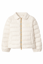 Giacca per bambina Burberry Kids bianca con colletto alla Peter Pan 8119818 B7264 BURBERRY KIDS 
