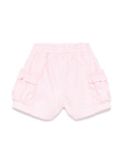 Shorts per neonata Monnalisa rosa con rifiniture ruches 37E403 5301 0090 MONNALISA KIDS 