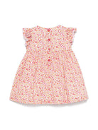 Abito Liberty per neonata Il Gufo rosa con pantaloncini abbinati P25VM791C4139NB 249 IL GUFO 