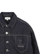 Giacca per bambino Lanvin Enfant denim con bottoni N30379 Z28 LANVIN KIDS 