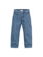 Jeans per bambini Versace Kids in denim con motivo Barocco all-over 10246701A18196 1D030 VERSACE KIDS 