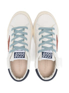 Scarpe per bambino Golden Goose Kids bianche con dettagli color oro F01033F008061 10575 GOLDEN GOOSE KIDS 