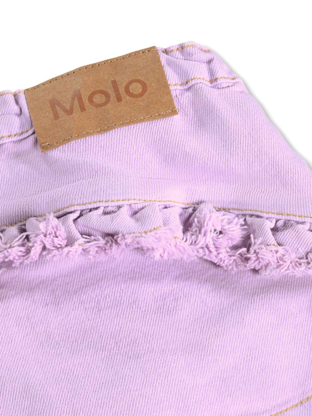 Shorts Agnetha per bambina Molo viola con rifinitura con ruches 2S26H114 5640 MOLO KIDS 