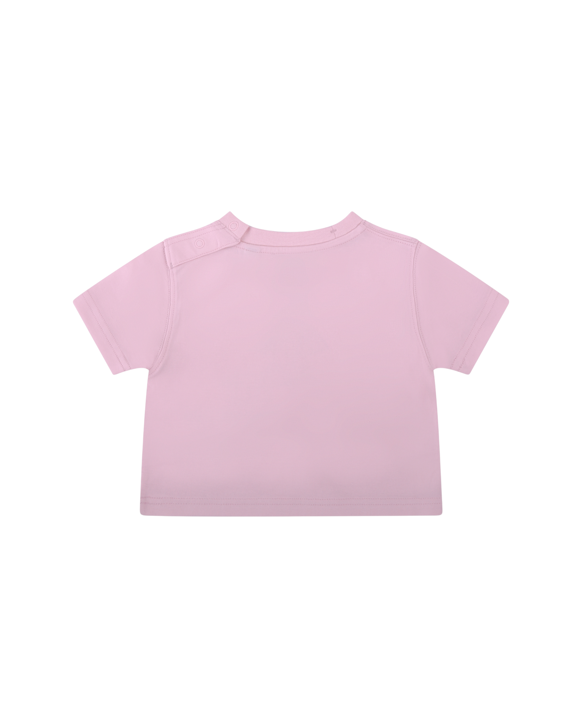 T-shirt per neonata Burberry Kids rosa con stampa orsetto e logo sul davanti 8121207 A1439 BURBERRY KIDS 