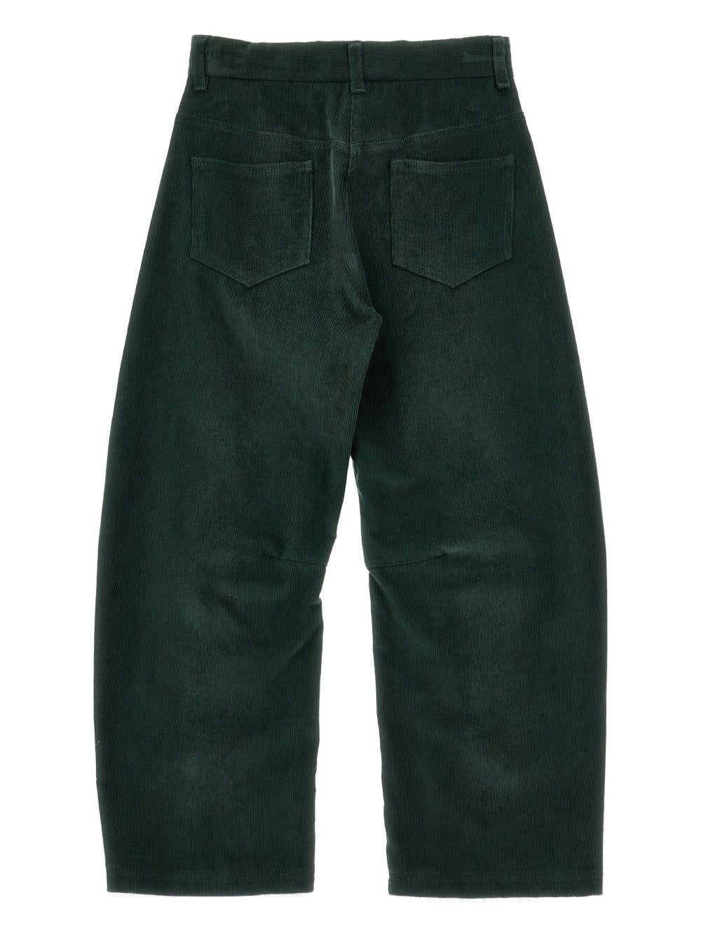 Pantaloni per bambina Philosophy di Lorenzo Serafini Kids verdi con tasche applicate I1F408 6851 P025 PHILOSOPHY 