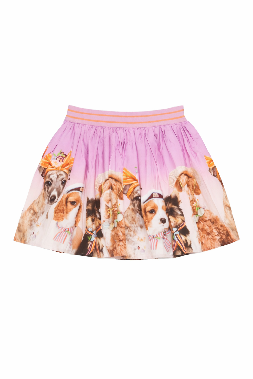 Gonna per bambina Molo viola con stampa di cani Brenda 2S26D127 5698 MOLO KIDS 