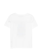 T-shirt per bambina MC2 Saint Barth Kids bianca con ricamo Labubu ELLY001 02132L MC2 ST. BARTH KIDS 