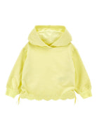 Felpa per bambina Monnalisa giallo con chiusura a coulisse 17G600 7014 0014 MONNALISA KIDS 