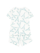 Pigiama per bambino Petit Bateau bianco con stampa torre eiffel A0FCJ 01 PETIT BATEAU KIDS 