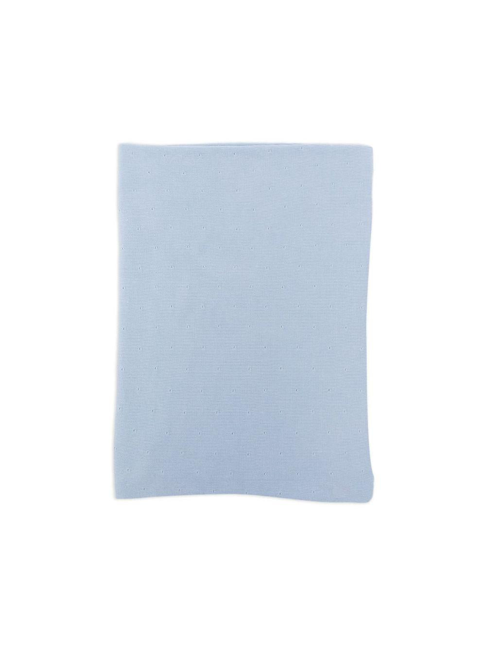 Coperta per neonato Paz Rodriguez blu con decorazione a pointelle 031-123693 860 PaZ RODRIGUEZ KIDS 