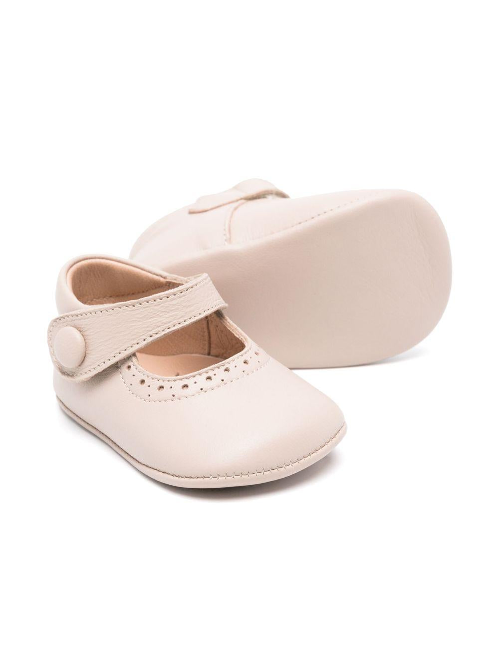 Scarpe primi passi per neonata Eli1957 beige con soletta in pelle con logo 0350AL NUDE Eli Kids 