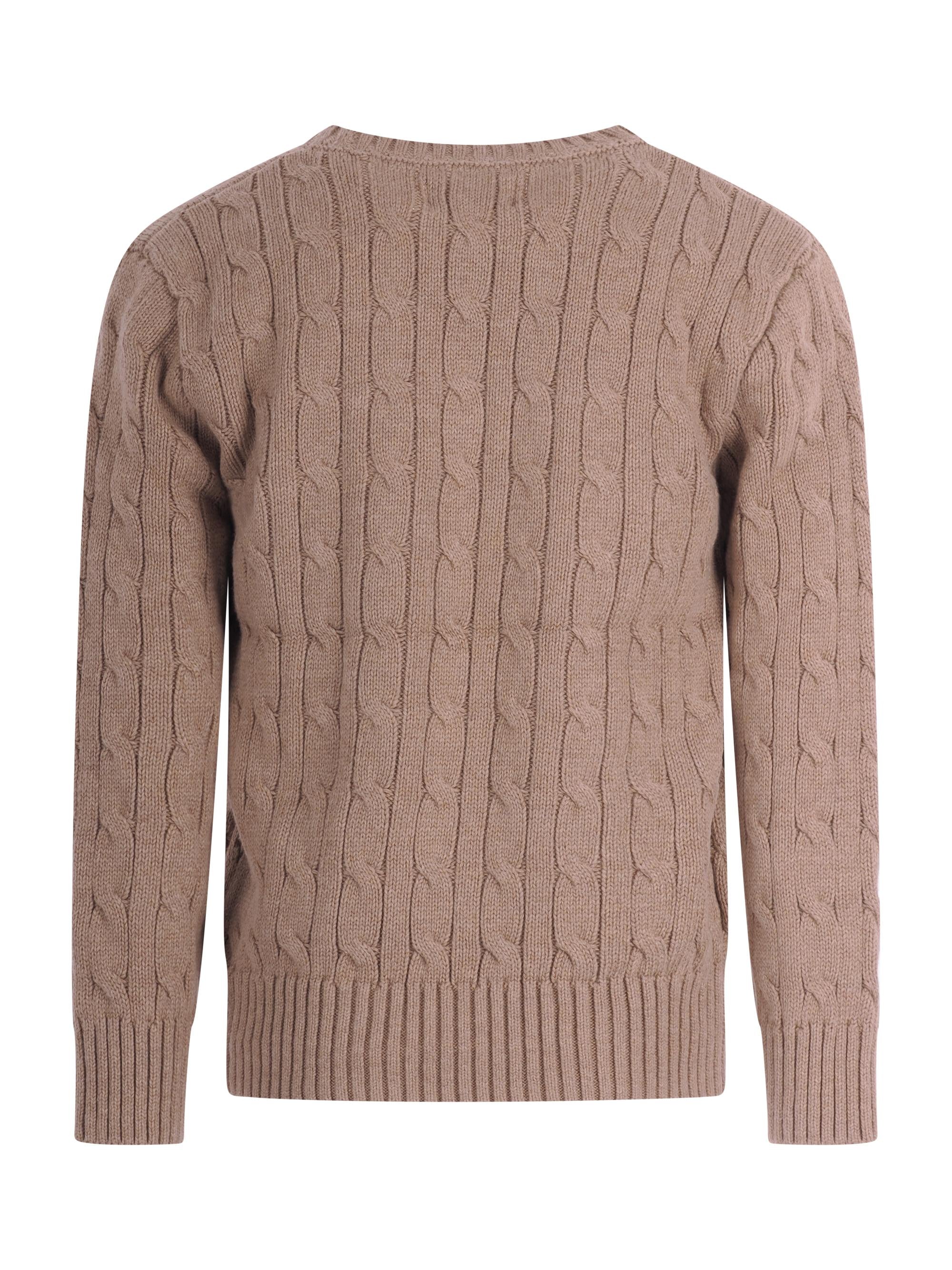 Maglione per bambino Polo Ralph Lauren Kids beige con caratteristico motivo Polo Pony 322702674 506 Ralph Lauren kids 