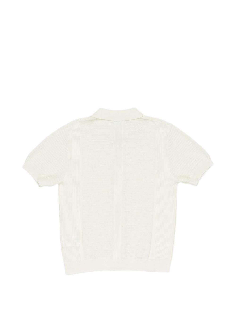 T-shirt per bambino Paolo Pecora Kids bianco con colletto PP4276 GESSO PAOLO PECORA KIDS 