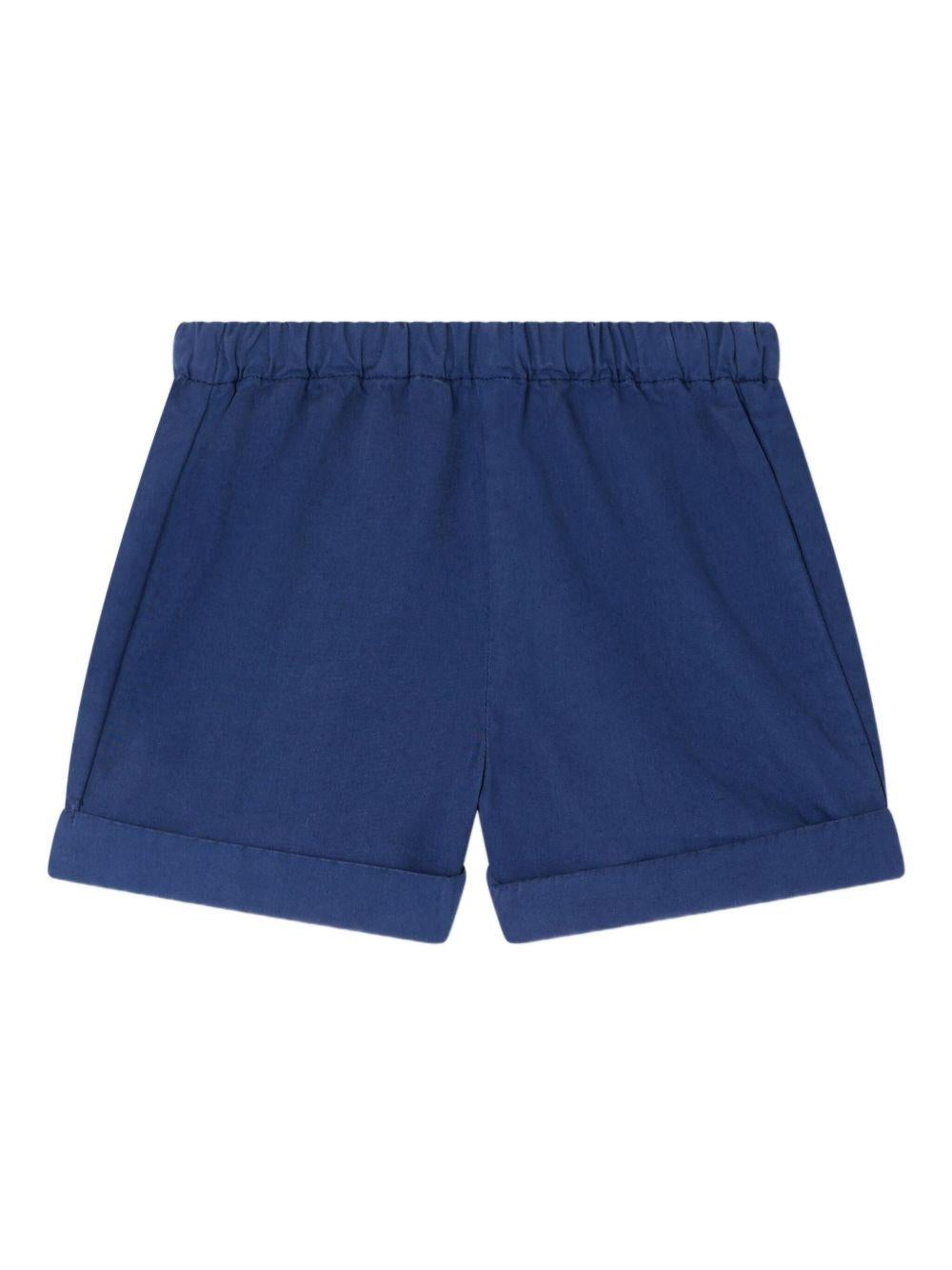 Shorts per neonato Bonpoint blu con vita elasticizzata C06YBEW00001 074 BONPOINT KIDS 