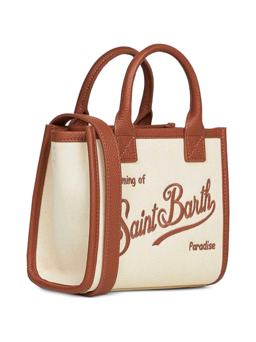 Borsa Vanity Mini MC2 Saint Barth beige con finiture in pelle granulata VANMI001 01517L MC2 ST. BARTH KIDS 