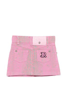 Gonna per neonata John Richmond Junior rosa con bottoni RIP26050GO SNAKE PATTERN JOHN RICHMOND KIDS 