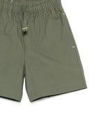 Shorts per bambino MSGM Kids verde con coulisse S6MSJBBE190 082 MSGM KIDS 