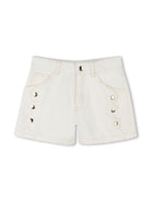 Shorts con passanti per bambina Chloé Kids grigio con passanti C20470 117 CHLOE' KIDS 