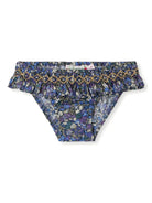 Slip bikini a fiori per neonata Bonpoint blu con vita elasticizzata S05XSSW00001 577 BONPOINT KIDS 