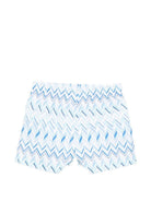 Costume per neonato Missoni Kids blu con motivo a zig-zag MYC509 Z3698 600AZ MISSONI KIDS 