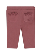 Leggings per neonata Chloé Kids rosa con ricamo sulle tasche C20707 47N CHLOE' KIDS 
