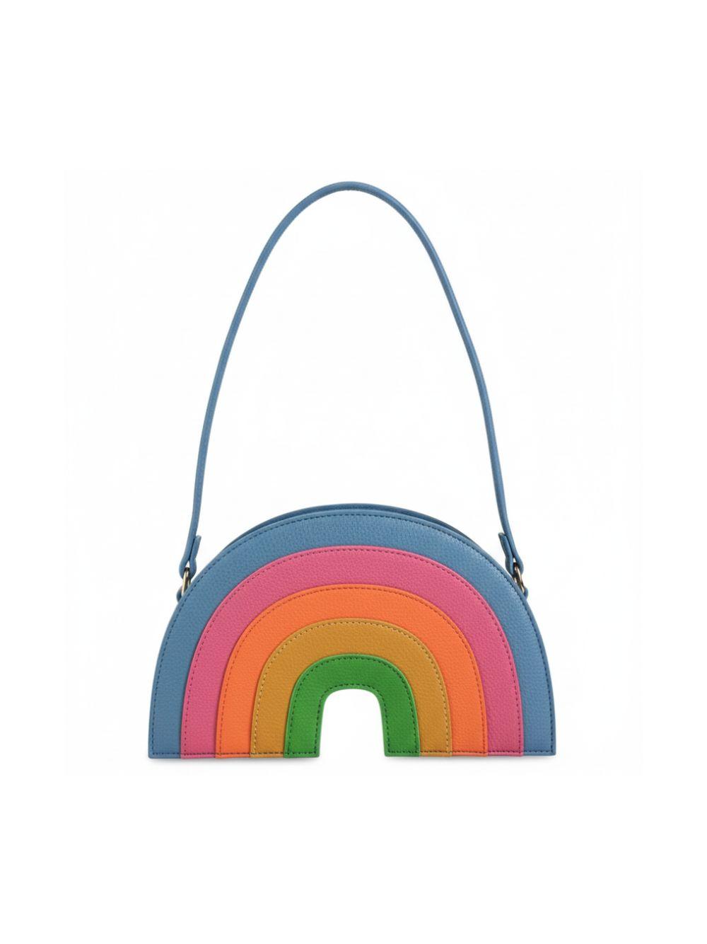 Borsa a spalla Rainbow per bambina Molo blu con motivo arcobaleno 7S26V110 4888 MOLO 
