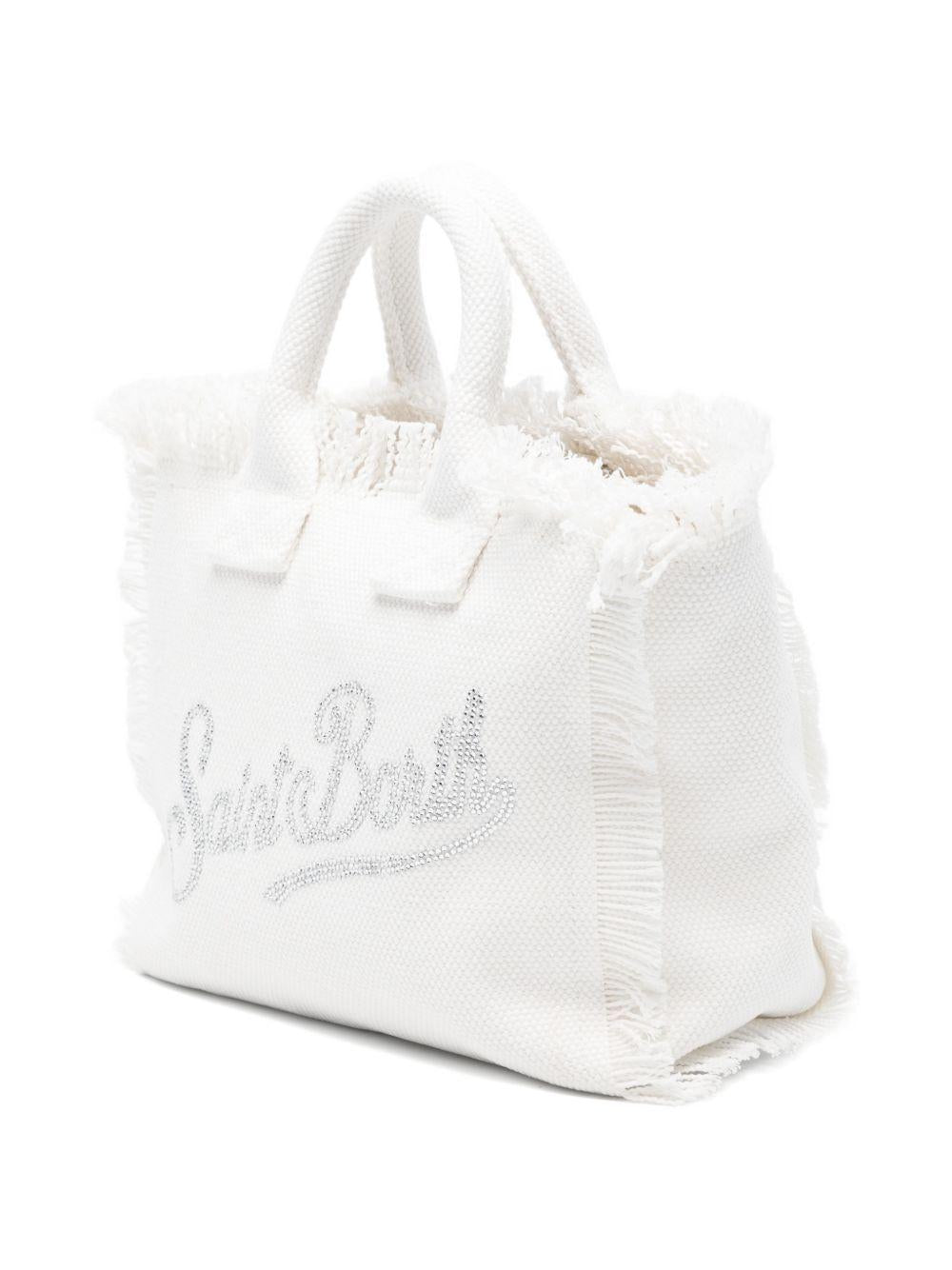 Borsa Vanity Mini MC2 Saint Barth bianca con logo sul davanti VAMI001 02571L MC2 ST. BARTH KIDS 
