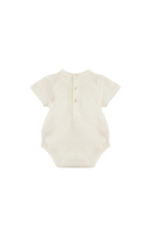 Body per neonata Elisabetta Franchi La Mia Bambina bianco con chiusura con bottoni a pressione ENBD0070JF054 0004 ElISABETTA FRANCHI KIDS 