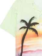 Camicia Rui per bambino Molo mulitoclore con stampa palme 1S26C101 9895 MOLO KIDS 