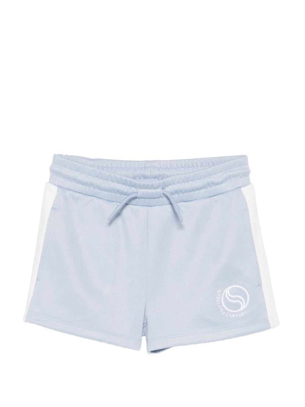 Shorts per bambina Stella McCartney Kids azzurro con elastico in vita TY6D19 Z3498 652 STELLA McCARTNEY KIDS 