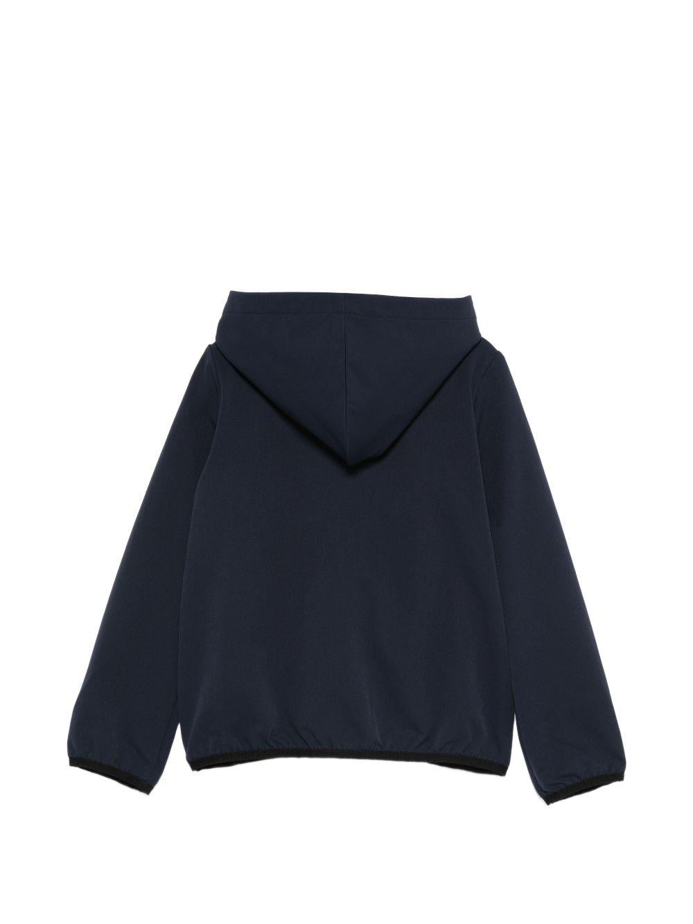 Giubbino per bambino K Way Kids P. Journeer blu con toppa con logo K4133FW K89 K-WAY KIDS 
