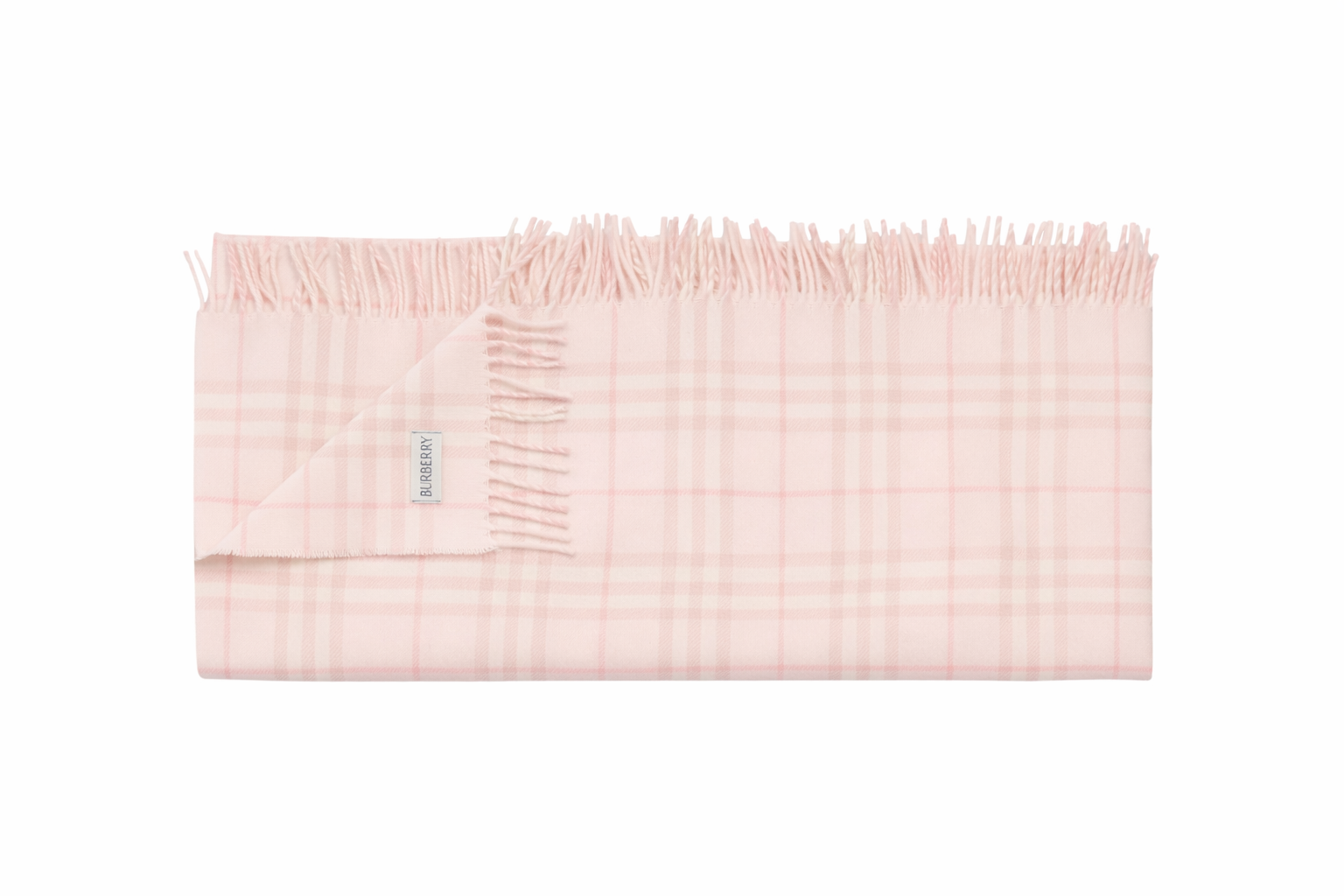 Coperta per neonata Burberry Kids rosa con motivo Vintage Check 8117633 A2217 BURBERRY KIDS 