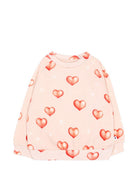 Felpa neonata Molo Kids rosa con stampa grafica cuori 4W26J201 5741 MOLO KIDS 