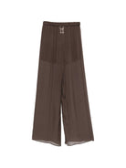Pantaloni per donna Alysi marrone con elastico in vita 116164 P6214 CHOCO ALYSI 
