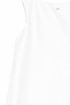 Abito smanicato per bambina Elisabetta Franchi La Mia Bambina bianco con decorazione EFAB6550TV032 0004 ElISABETTA FRANCHI KIDS 