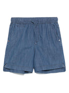 Shorts per donna Scotch & Soda blu in cotone con coulisse elasticizzata UFJ00694N 417 SCOTCH DONNA 