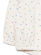Giacca Waiton per bambina Molo bianca con stampa a cuori all-over 5NOSO123 9537 MOLO KIDS 