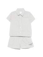 Set camicia e shorts per neonato Givenchy Kids bianco con design a righe H31189 N78 GIVENCHY KIDS 