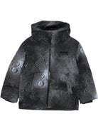 Giubbino Hilo per bambino Molo nero con stampa all-over 5W25M305 9371 MOLO 