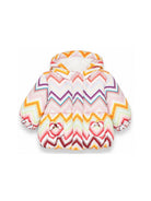 Giubbino per neonata Missoni Kids multicolore con stampa a zigzag MZ2007 N0443 999 MISSONI KIDS 