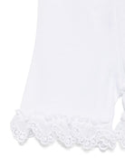 Shorts per neonata JESURUM BABY Cecilia bianco con rifinitura crochet CECILIA VAR.62 JESURUM KIDS 