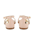 Sandali per bambina Chloé Kids rosa con dettaglio con logo C20878 46J CHLOE' KIDS 