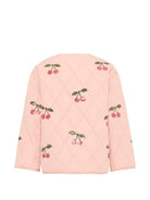 Giacca per bambina Konges Sløjd rosa con design trapuntato KS104811 GRANDE CERISE KONGES SLOJD KIDS 
