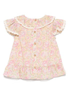 Abito per neonata Louise Misha Morlina giallo con maniche corte FRI-S25-S0152 YELLOW LOUISE MISHA 