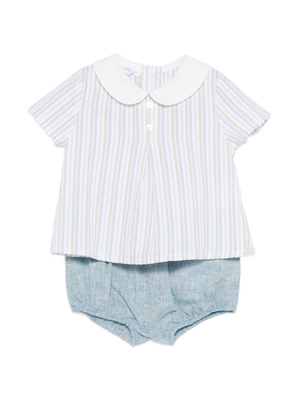 Set due pezzi per neonato Tartine & Chocolat multicolore con colletto peter pan CC37020 40 TArtine & Chocolat KIDS 